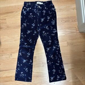 Vineyard Vines Kids Floral Jeans - Navy and White - Girls 10